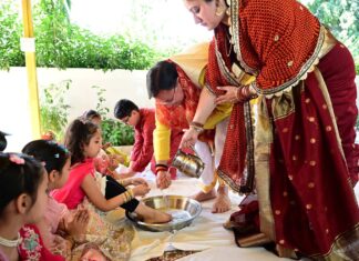 सीएम धामी ने रामनवमी के अवसर पर सीएम आवास में किया कन्या पूजन: प्रदेश की खुशहाली की की कामना