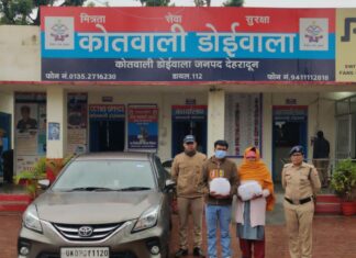 अवैध मादक पदार्थो के साथ नशा तस्कर दंपति को दून पुलिस ने किया गिरफ्तार