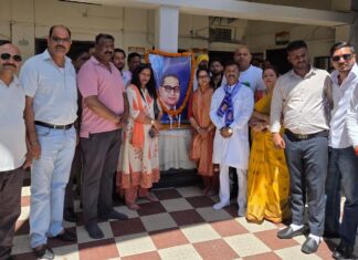 कांग्रेस अनुसूचित विभाग द्वारा भारत रत्न डॉ. भीमराव अंबेडकर की 135वीं जयंती पर दी भावपूर्ण श्रद्धांजलि