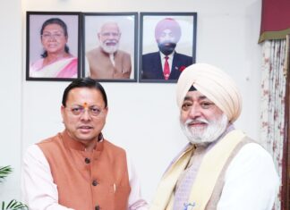 श्री हेमकुंट साहिब प्रबंधन ट्रस्ट के अध्यक्ष नरेंद्र जीत सिंह बिंद्रा ने सीएम धामी से की भेंट: आगामी यात्रा को लेकर हुई चर्चा