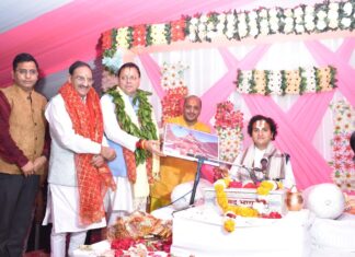 सीएम धामी नगाण गांव में आयोजित श्रीमद्भागवत कथा में हुए सम्मिलित: प्रदेश की सुख-समृद्धि की की कामना