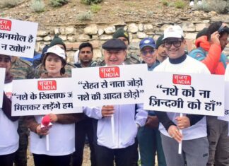 “नशे को ना, फिटनेस को हाँ” से गूंजा नीति घाटी: 28 राज्यों के 1200 खिलाड़ियों से ड्रग फ्री इंडिया बनाने का किया आहवान।