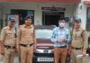 अवैध रूप से शराब तस्करी में लिप्त 01 अभियुक्त को पुलिस ने किया गिरफ्तार: 04 पेटी (192 पव्वे) अवैध शराब बरामद