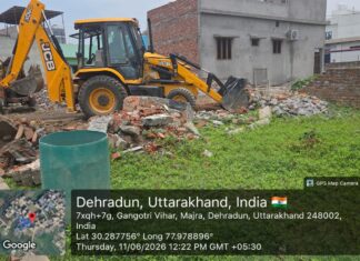 पित्थुवाला खुर्द में अवैध प्लॉटिंग पर चला MDDA का बुलडोजर: एक बीघा भूमि पर अनधिकृत कॉलोनी ध्वस्त