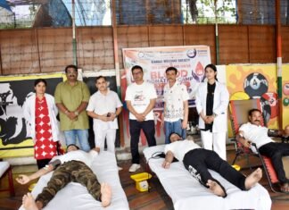 कर्मा वेलफेयर सोसायटी एवं देवभूमि ब्लड सेंटर द्वारा स्वैच्छिक रक्तदान शिविर आयोजित: रक्तदान कर जीवन बचाने का दिया संदेश