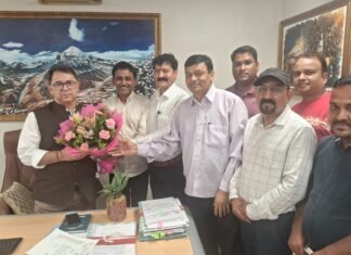 राज्य निगम कर्मचारी महासंघ ने वित्त सचिव रणवीर सिंह चौहान से की शिष्टाचार भेंट