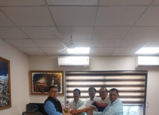 पेयजल निगम कर्मचारी प्रतिनिधिमंडल ने वित्त सचिव से की शिष्टाचार भेंट: लंबित डीए एवं अन्य मांगों पर शीघ्र कार्रवाई का भरोसा