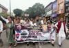 हल्द्वानी में कांग्रेस रैली स्थल के कथित शुद्धिकरण के विरोध में महानगर कांग्रेस का विरोध मार्च एवं सत्याग्रह