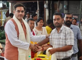 सितारगंज में सड़क नवीनीकरण कार्य शुरू, कैबिनेट मंत्री सौरभ बहुगुणा ने किया शिलान्यास