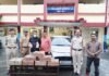 कार की डिक्की में छिपा रखा था शराब का ‘गोदाम’: 7 पेटी अंग्रेजी शराब के साथ तस्कर गिरफ्तार