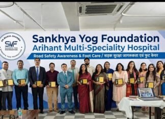 सांख्य योग फाउंडेशन और अरिहंत हॉस्पिटल ने आयोजित किया ‘स्पिरिट ऑफ सेवा अवॉर्ड्स 2026’